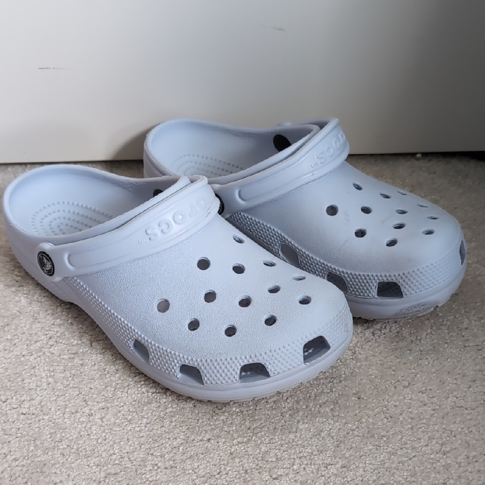 CROCS Light Blue Athletic Clogs